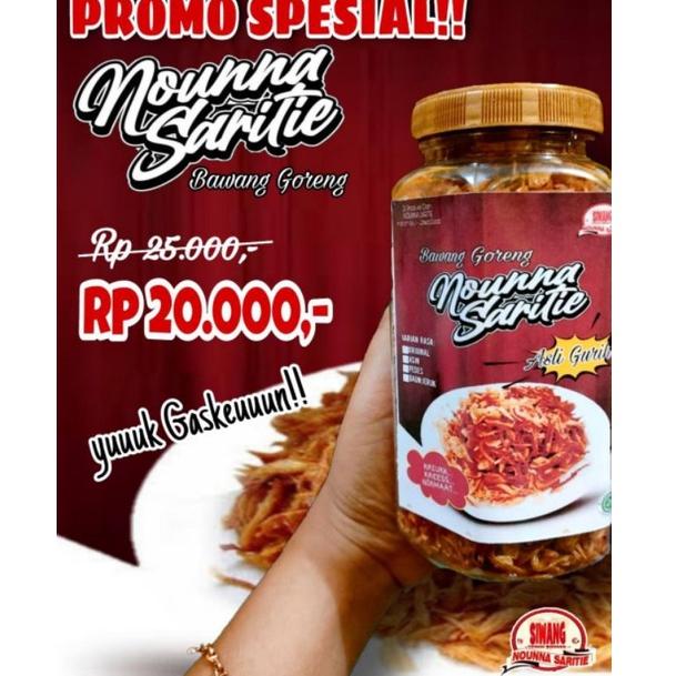 

SALE Bawang Goreng Nounna Saritie 250 gr ..,,.,,.,