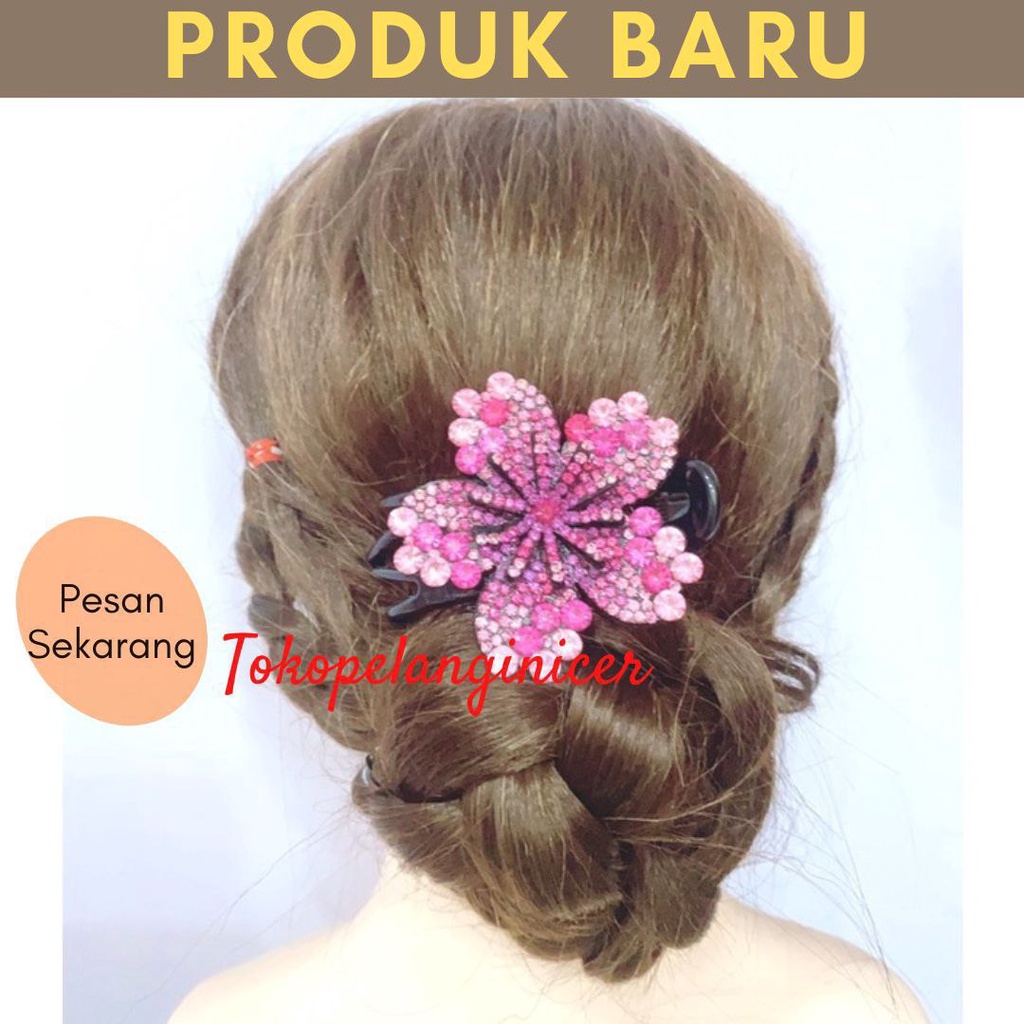 JEPIT RAMBUT PESTA PREMIUM - JEPITAN RAMBUT CAKAR  DEWASA - Kep cakar, Kep full mata, Kep accerories wanita Kep rambut