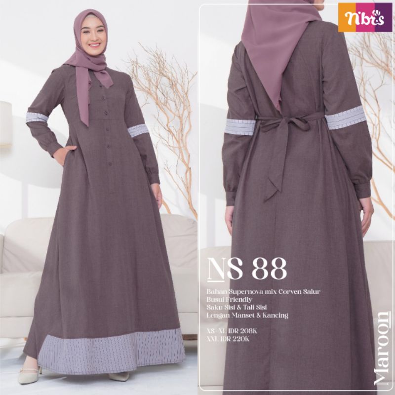 GAMIS NIBRAS NS 88 TERBARU 2023 // GAMIS MURAH 2023