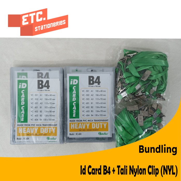 

#####] Paket Bundling Id Card B4 + Tali Nylon Clip (NYL)
