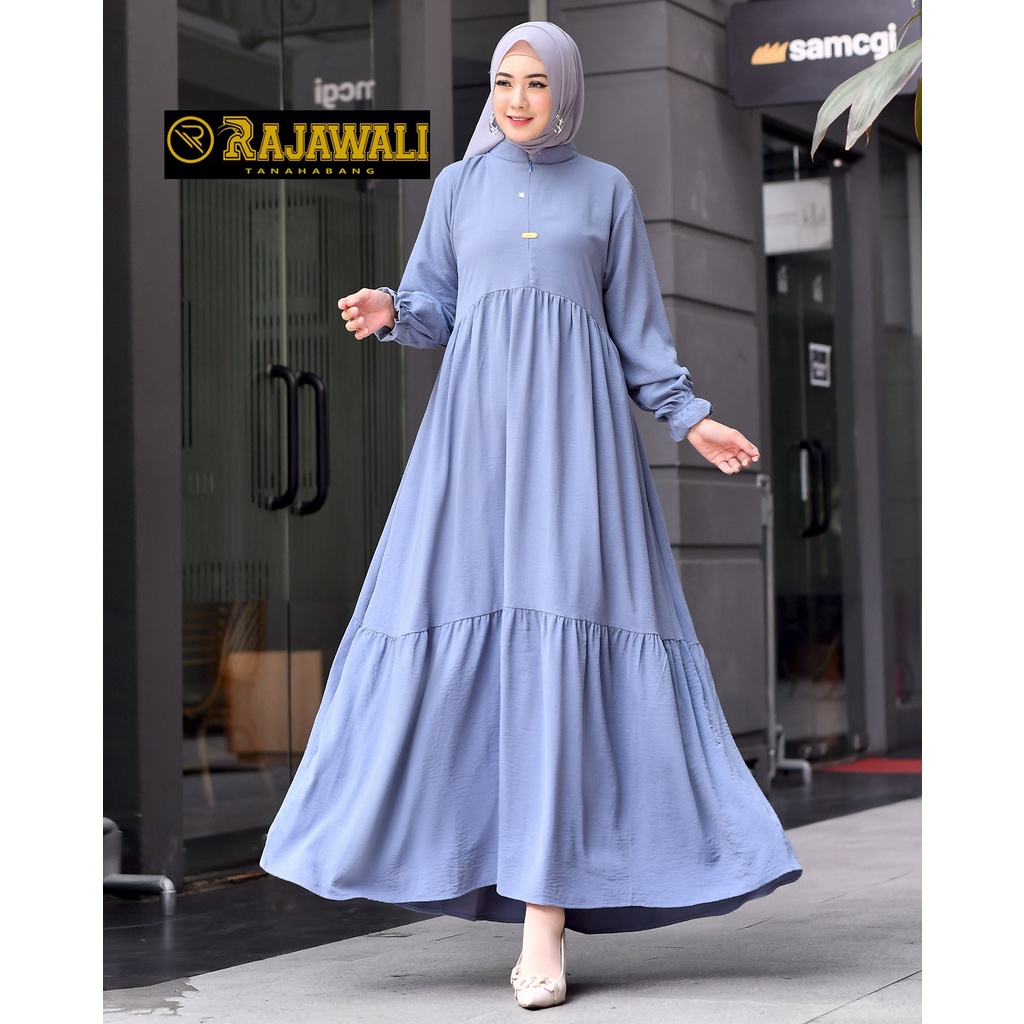 Syafiqah Gamis Crinkle Airflow Premium / Gamis model terbaru / Gamis viral 2023 / Gamis Lebaran 2023