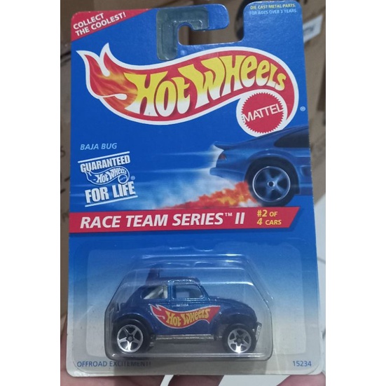 hotwheels BAJA BUG race team biru