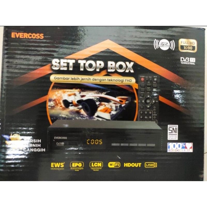 Terlaris No 1 EVERCOSS PRIME FREEBOX HUANGMI SET TOP BOX DVB-T2 PENERIMA SIARAN TELEVISI DIGITAL YOUTUBE WIFI