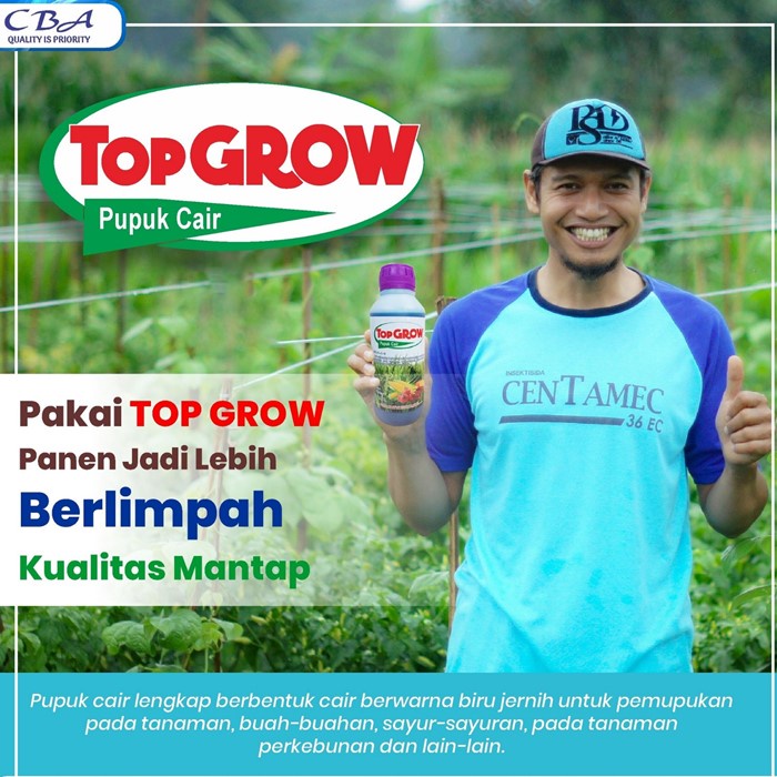 Pupuk Pelebat Bunga Dan Buah Kacang TOP GROW 500ML  Pupuk NPK Cair untuk Mempercepat Pertumbuhan Tanaman, Meningkatkan Kualitas dan Kuantitas Tanaman Sehingga Menghasilkan Buah Kacang Panjang yang Maksimal Bagus Murah