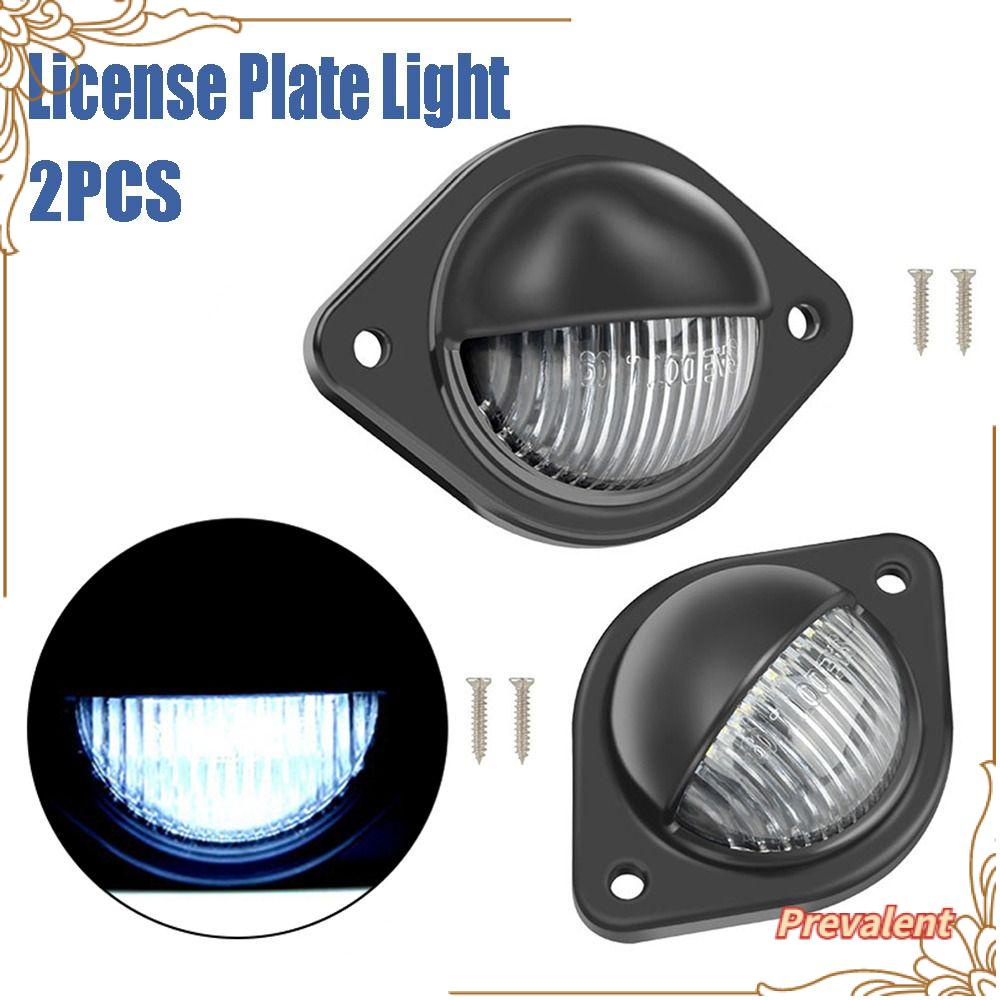 Preva 2PCS License Number Light Lampu Mobil Plat Nomor 3led Tahan Lama