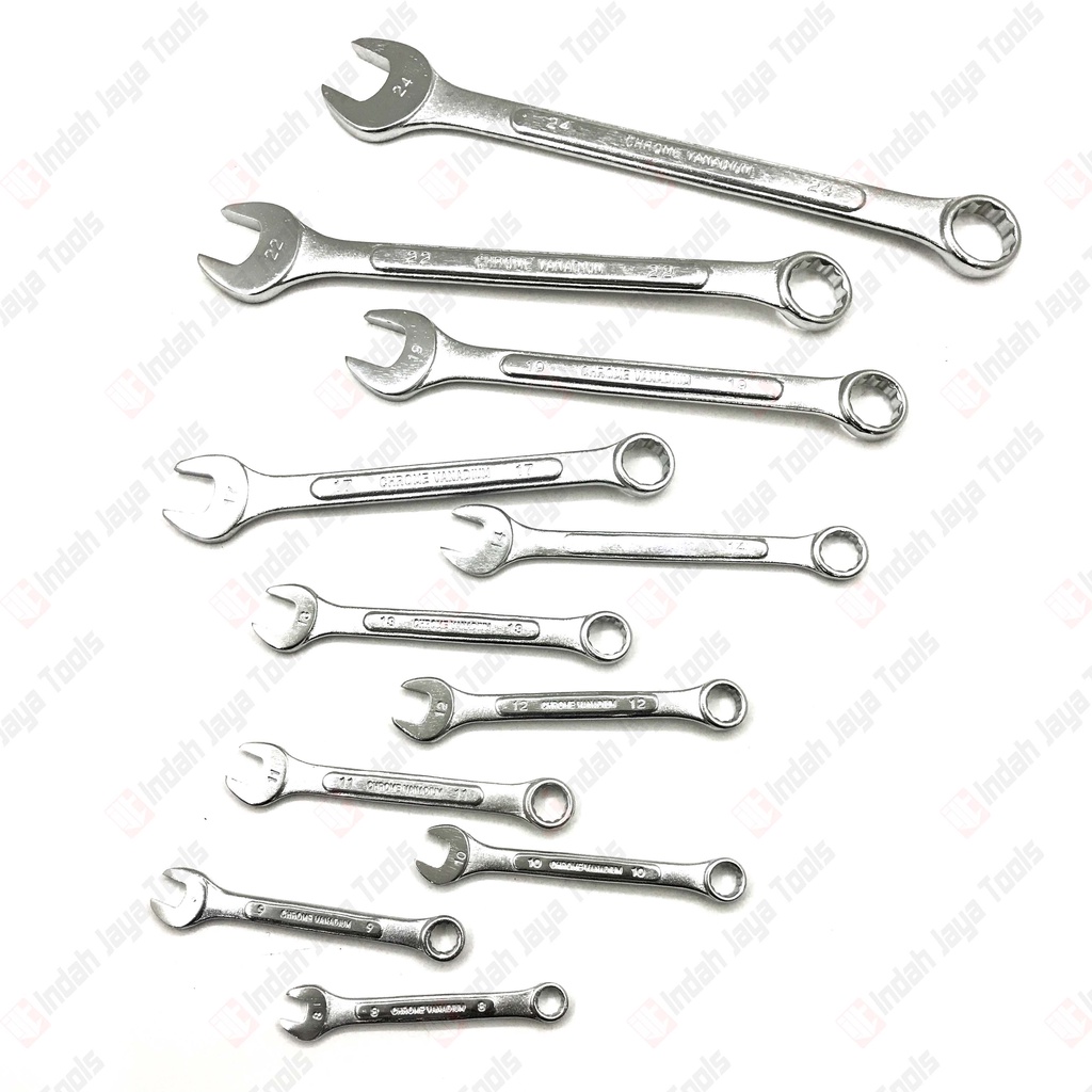 HASSTON 1647-002 Kunci RING PAS Set 11 Pcs 8-24 mm Combination Wrench