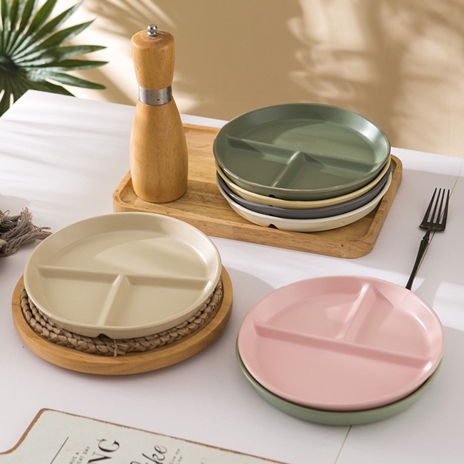 PIRING DIET KERAMIK ESTETIK / PIRING DIET PASTEL / PASTEL AESTHETIC PLATE / AESTHETIC PLATE FOR DIET