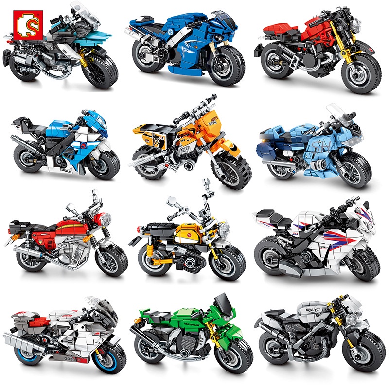 MIni Bricks Motor Sembo Block Motorcycle Balap Sport