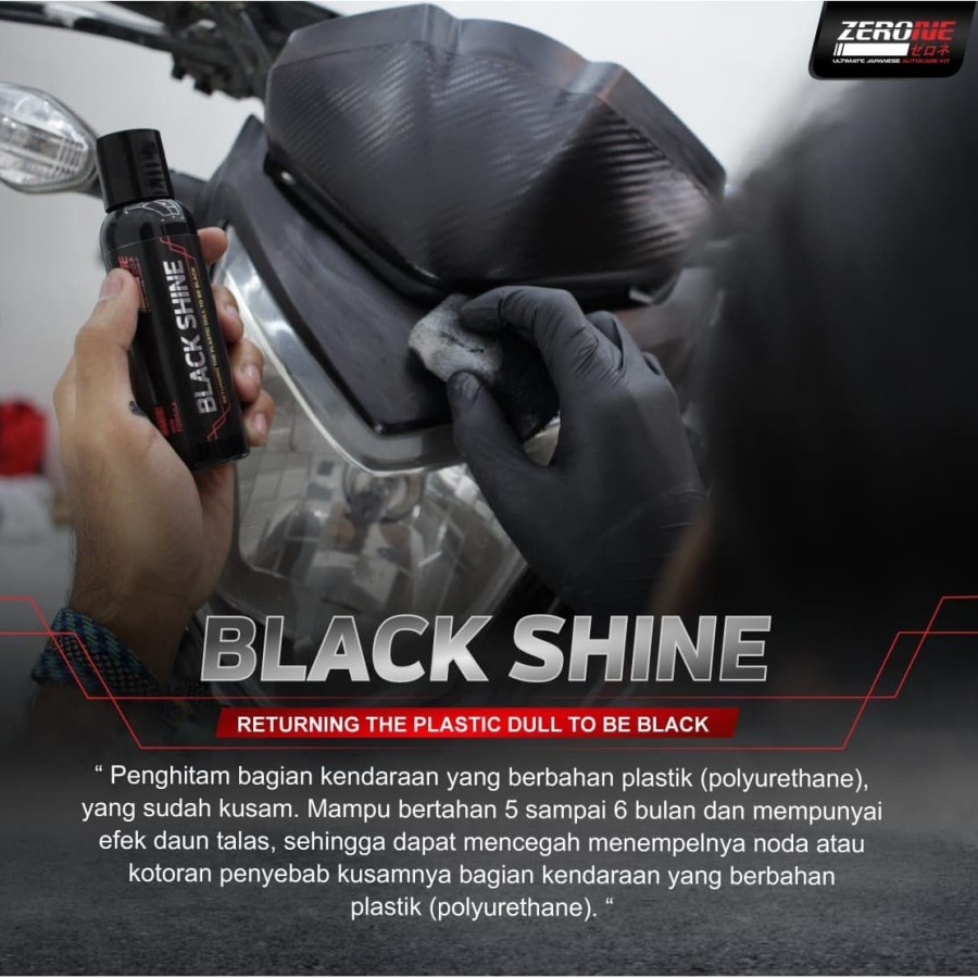 PAKET PEMBERSIH MOBIL AC REFRESHER ZERONE GLASS SUPER CLEANER DAN BLACK SHINE PENGHITAM MOBIL ORI