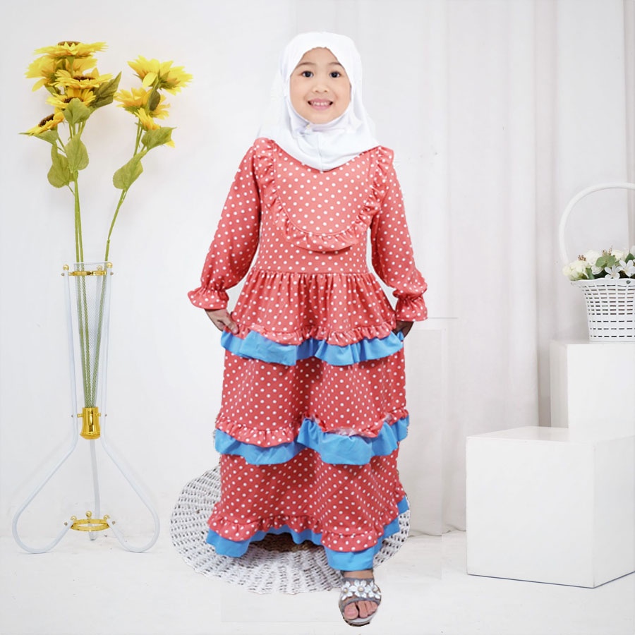 GAMIS HAFA ANANDA SYAR ANAK PRINCESS ONDE Usia 2-13tahun GL FASHION