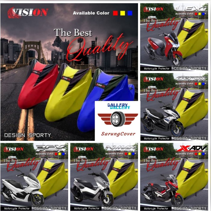 SARUNG COVER PENUTUP BODY MOTOR NMAX PCX ADV LEXI AEROX (KUNING