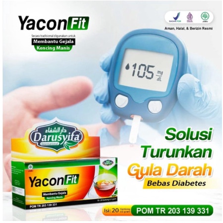 

Teh Celup Daun Insulin Yakon 20 Sachet Penggempur diabetes Darusyifa