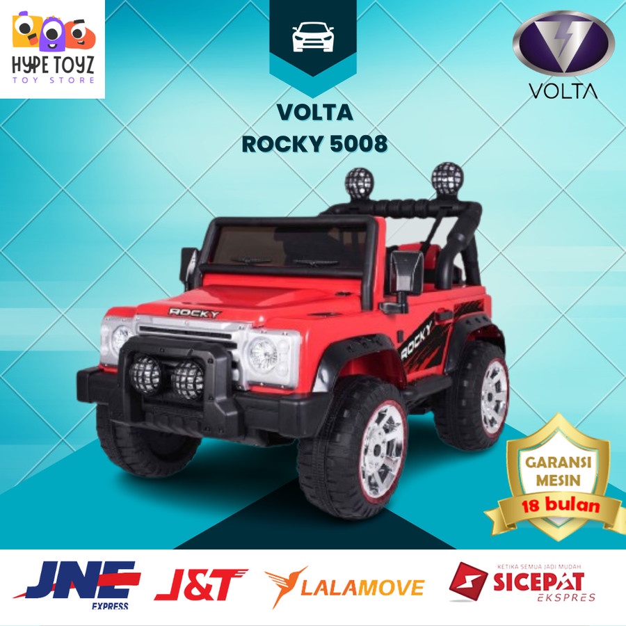 Mainan Maenan Anak - Mobil Aki Jeep ROCKY BAN EVA ROCKY MARVEL- VOLTA 5008