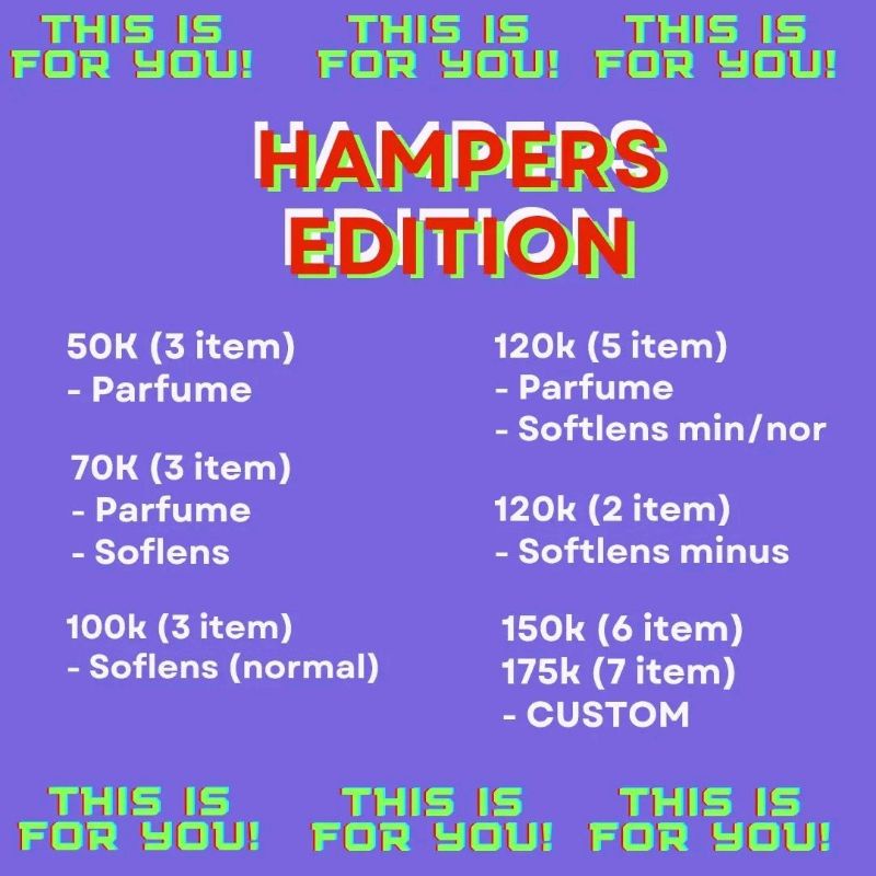 

HAMPERS EDITION