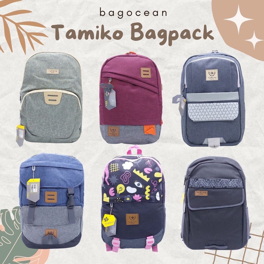 RANSEL LAPTOP IMPORT TAMIKO / TAS SEKOLAH TAMIKO ORIGINAL FREE JAS HUJAN  / BACKPACK LAPTOP TAMIKO MURAH / TAS SEKOLAH CEWEK SMP SMA KULIAH MURAH BARU KUAT / TAS PUNGGUNG WANITA / STYLISH BAGPACK / TAS IMPORT TAMIKO JEPANG SELITING ANTI MALING ORIGINA 18&quot;