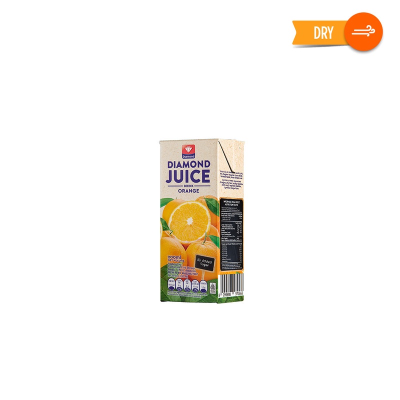 DIAMOND JUICE UHT ORANGE 200 ML