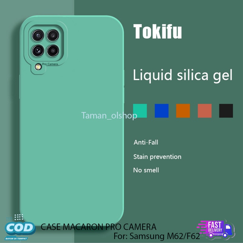 Case Samsung M62/F62 Silicon Ultra Slim Soft Case Macaron Pro Camera Casing Samsung F22 4G