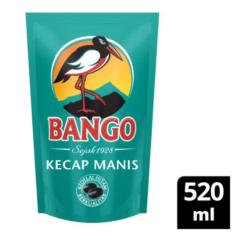 

KECAP MANIS BANGO 2 POUCH UKURAN 520ML+20ml / KECAP BANGO MANIS - NOCISHOP88