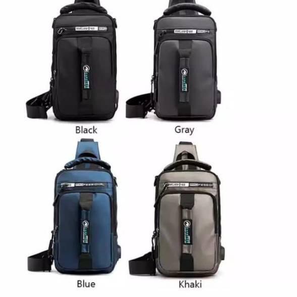 cK SL076 - TAS SELEMPANG DISTRO PRIA IMPORT SLEMPANG OLAHRAGA MURAH ANTI AIR SLING BAG PREMIUM MULTI
