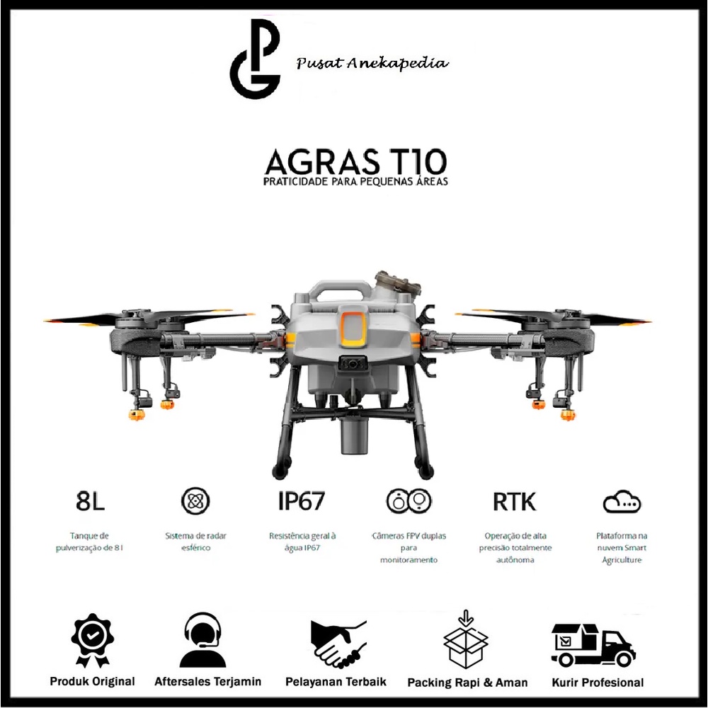 DJI Agras T10 Spraying Drone Original - Drone Pertanian DJI Agras T10 Original