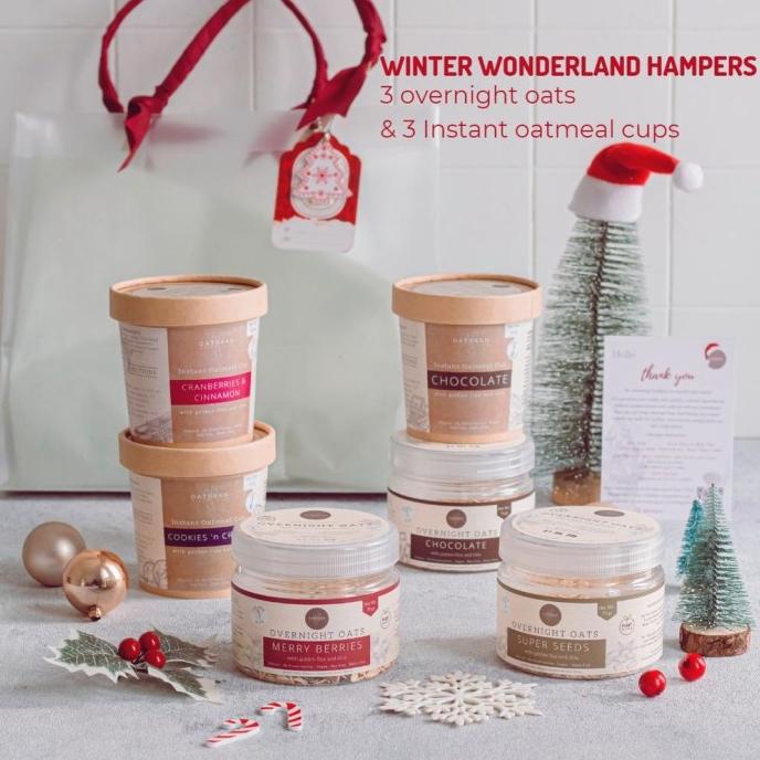 

'WINTER WONDERLAND' CHRISTMAS HAMPERS | KADO NATAL GIFT PARCEL OATBARN EG964654RT
