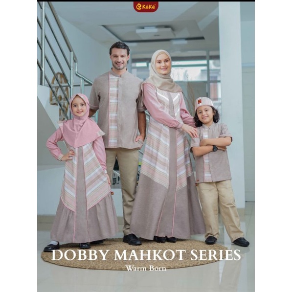 Sarimbit Dobby Mahkot Series Warm Brown by Keke