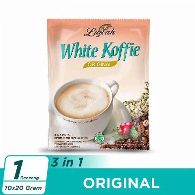 

[BISA COD] Kopi luwak white koffie original 10x20gr (renceng)