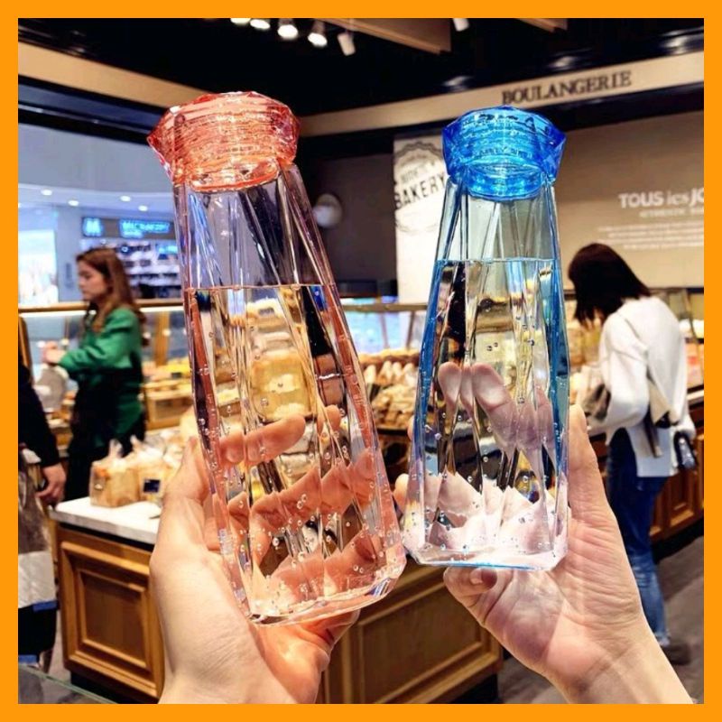 [COD] BOTOL MINUM KACA DIAMOND CRYSTAL 450ML - BOTOL MURAH UNIK