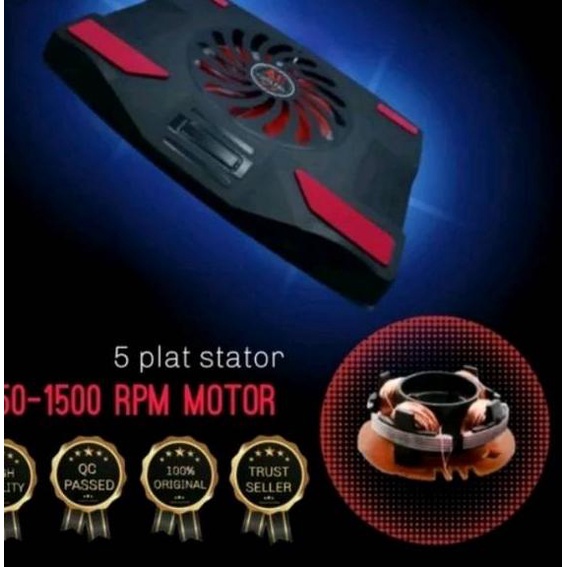 Terbaik cooling pad kipas laptop ace cooling samoon 15inch fan 16cm bergaransi