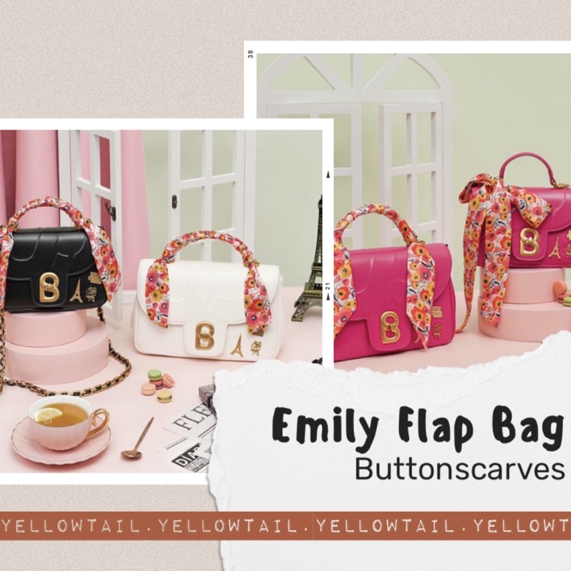 Emily Alma Flap Bag by Buttonscarves
