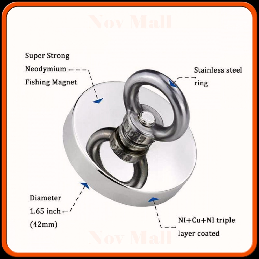 Magnet Gantungan Round Hook Strong Neodymium 20mm -ST011