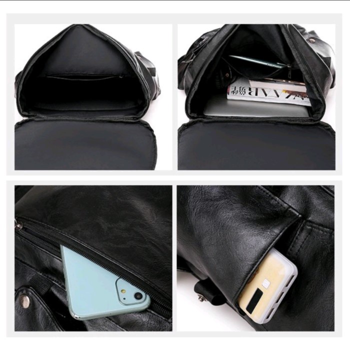 Promo Tas Ransel Kulit Pria Wanita Tas Ransel Laptop Tas Punggung Original