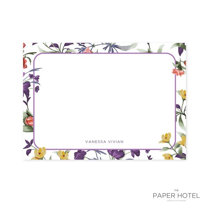 

NOTECARD - THE GET TO GARDEN (PERSONALIZED INITIALS/ NAME, 16PCS)