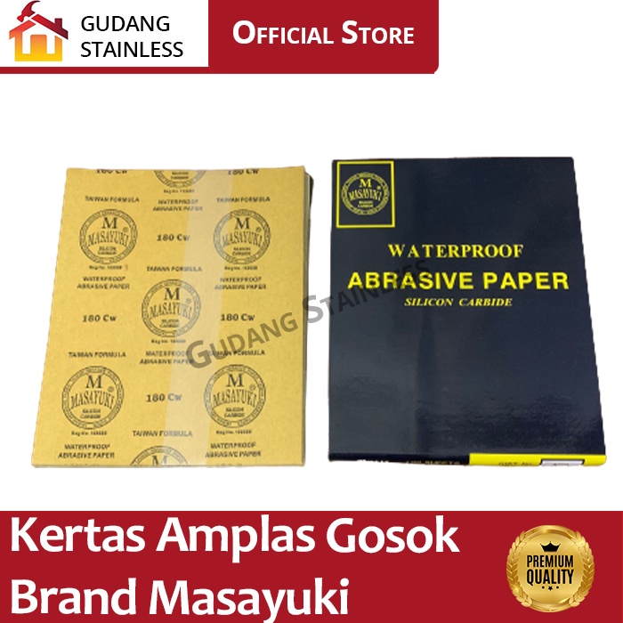 Kertas Amplas Gosok Grid 180 Masayuki