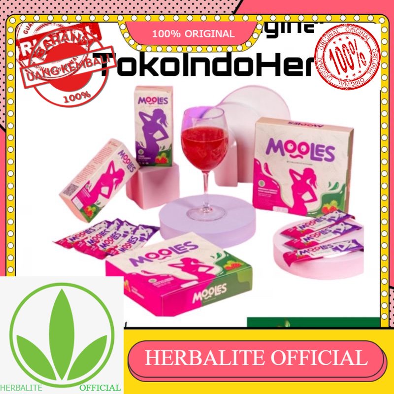 100% ORIGINAL Mooles Fiber - Diet & Detox Pelangsing Badan 1 Box 16 Sachet