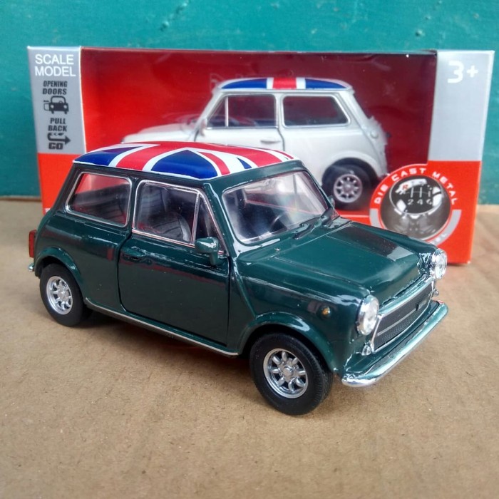 Diecast miniatur Mini Cooper 1300 mobil klasik Welly Nex 1:36 murah