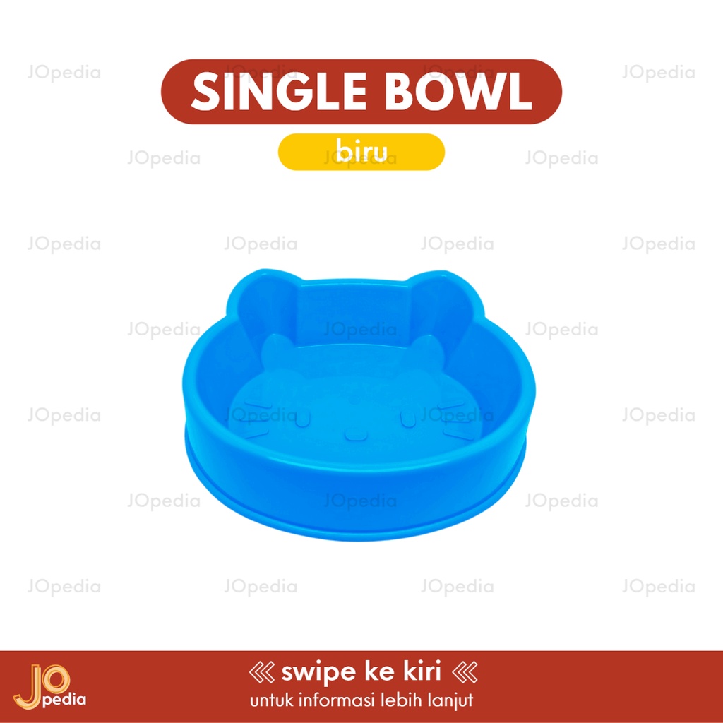 SINGLE BOWL KITTY Tempat Makan Kucing Anjing Mangkok Feeder