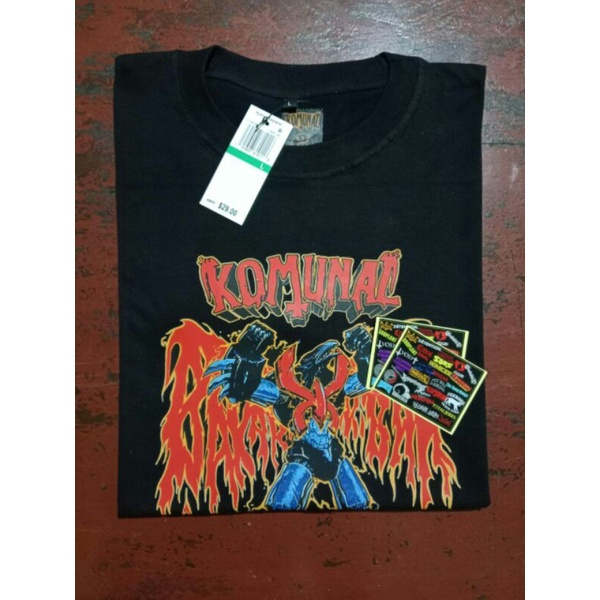 Komunal Bakar Kibar - T-shirt New Merchandise Kaos Band Komunal
