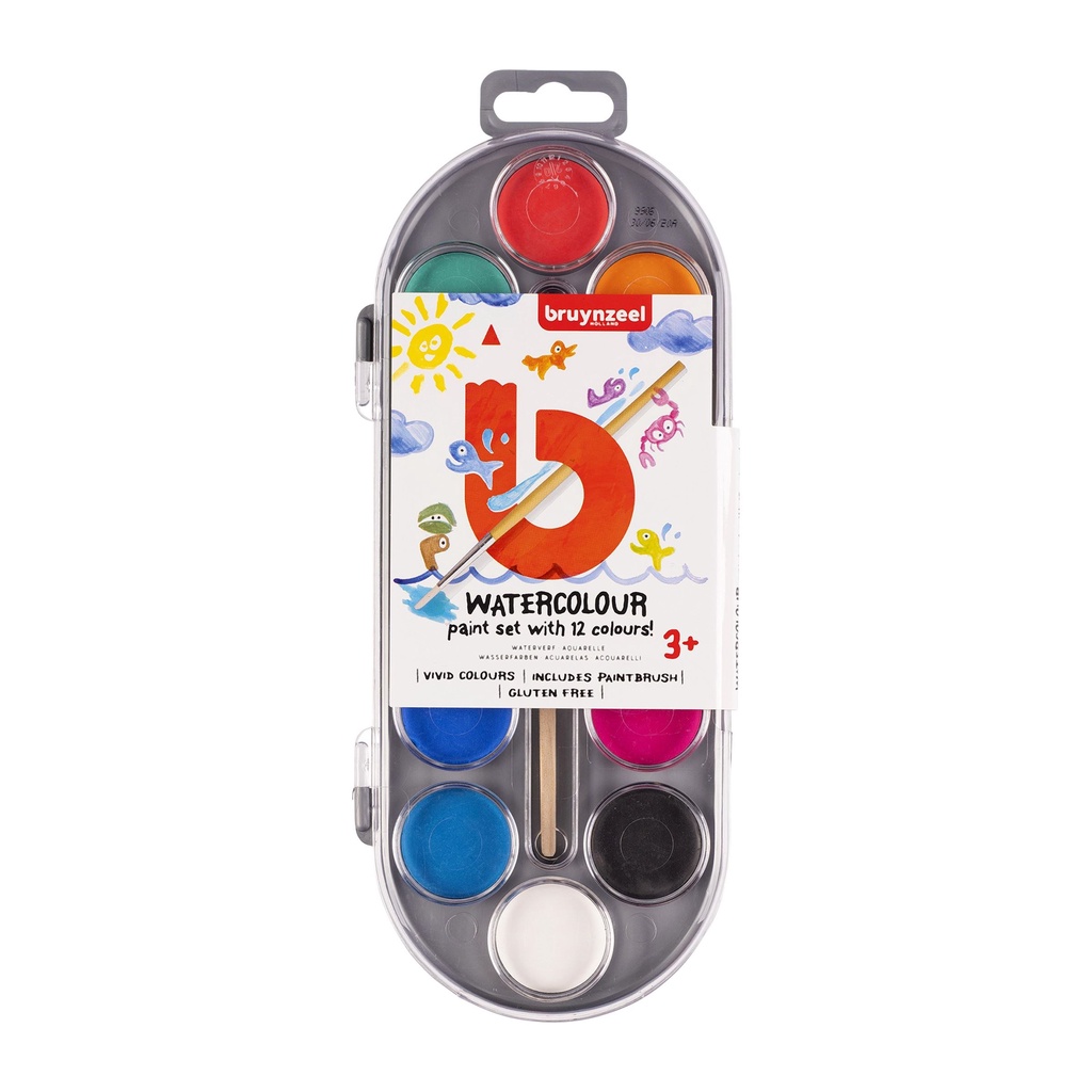 Bruynzeel Watercolour Paint Set 12