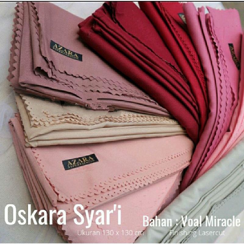 Hijab segiempat syari oskara 130*130 by Az-Zahra hijab