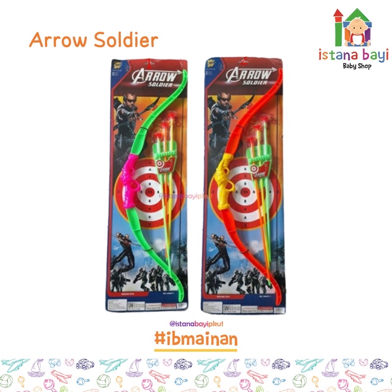 Mainan Panahan Anak Arrow Soldier/ Panahan Anak - Mainan Murah