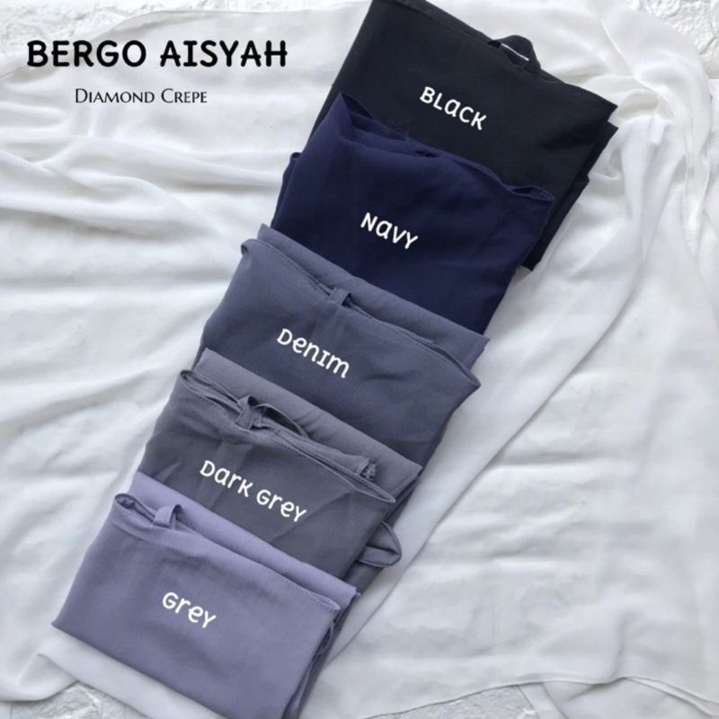 BERGO MARYAM DIAMOND CREPE/BERGO AISYAH