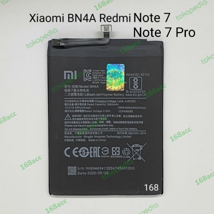 BATERAI BATERE XIAOMI BN4A REDMI NOTE 7 BATRE BN 4A REDMI NOTE7