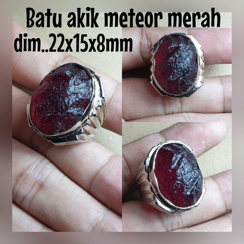 BATU CINCIN AKIK METEOR MERAH