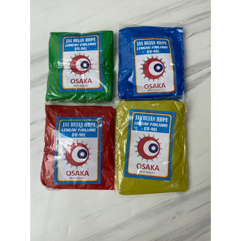 Jas Hujan Plastik Jaket Celana Ponco Murah HDPE