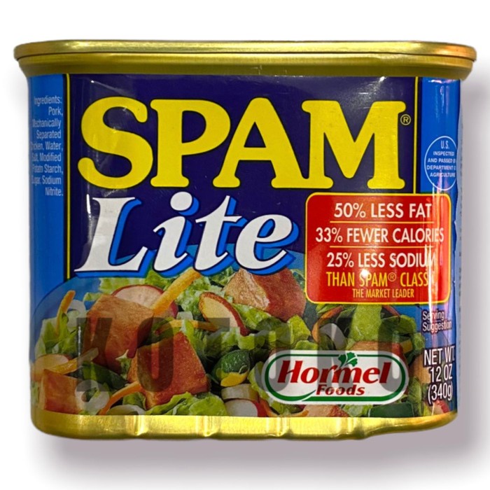 Widyatmogrosir - Daging Kaleng Hormel Spam Lite / Spam Ham Usa 340Gr