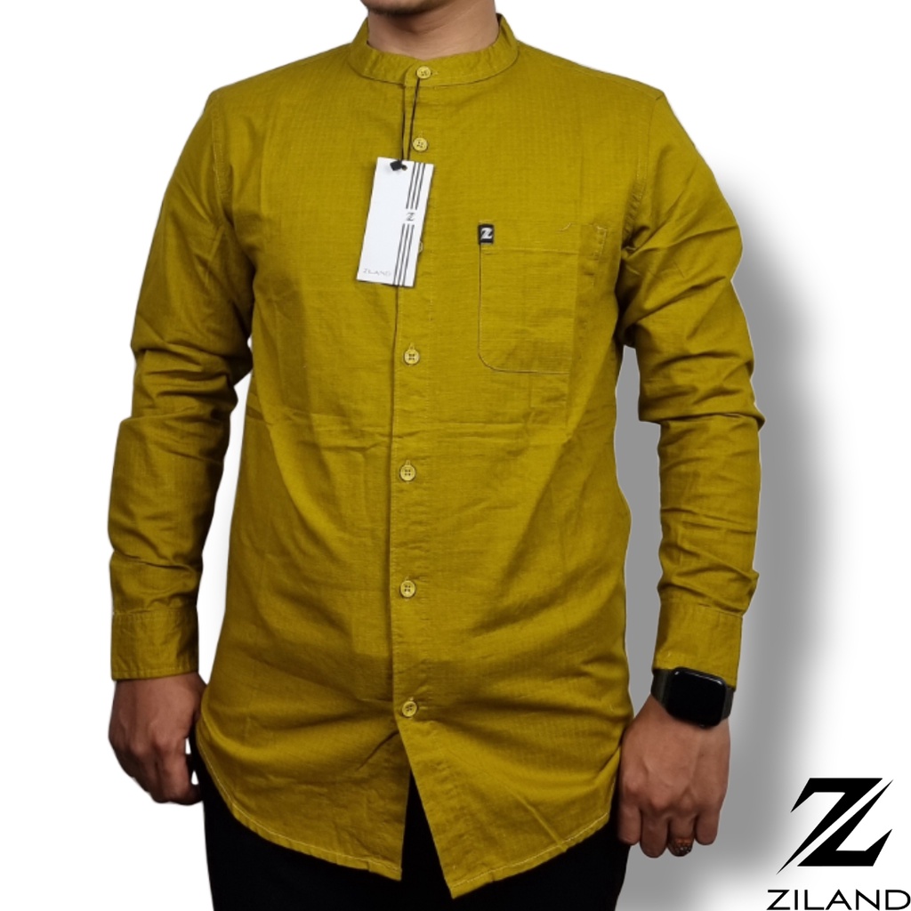 Kemko Dewasa ZILAND 004 Kemeja Koko Pria Lengan Panjang Polos Katun Sigaret Premium Ada Ukuran Jumbo High Quality