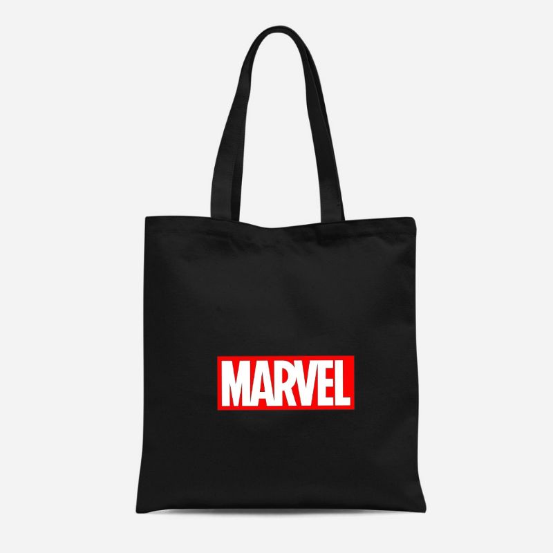 VANDAL- (Bisa COD) TOTEBAG KANVAS MARVEL TERMURAH //TOTE BAG WANITA /TAS TOTE BAG SEKOLAH