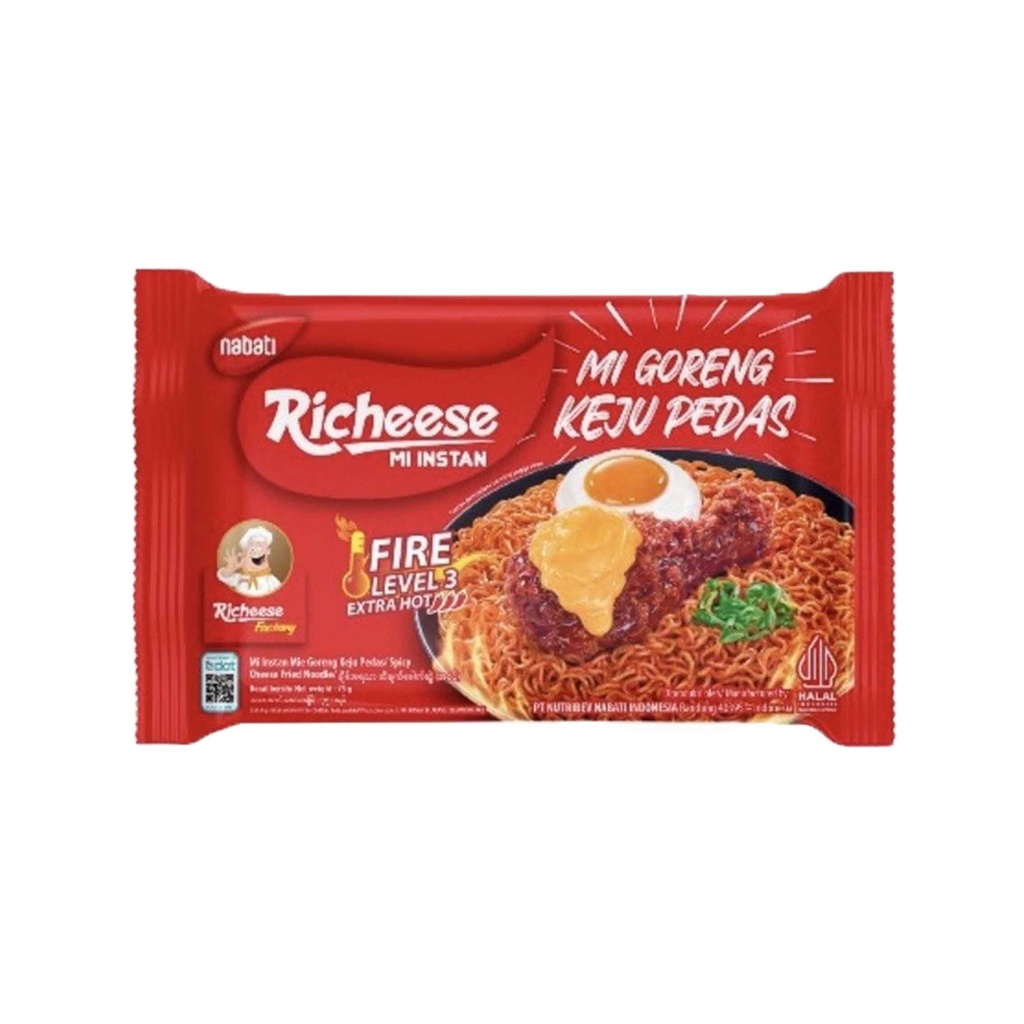 Nabati Richeese / Mie Instan Goreng &amp; Kuah / Mie Keju Ramen / Level 0-3