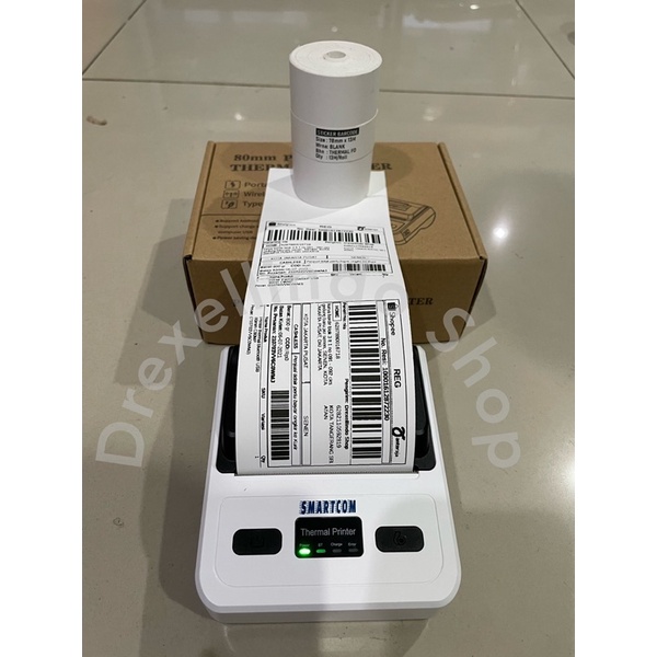 Kertas Thermal Label Stiker Continuous 78x50mm 13 meter